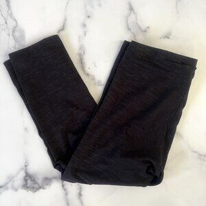 H&M Organic Cotton Capri Leggings, Black Space Dye, Size 14